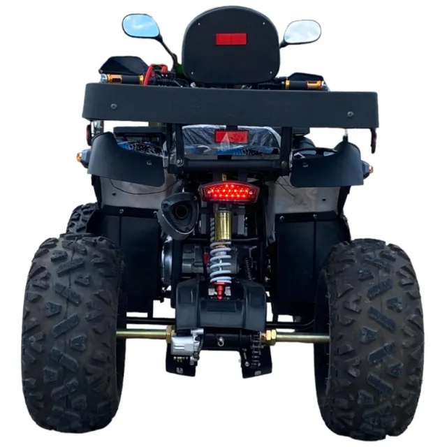 Бензиново ATV MaxMotors 200cc Grizzly PRO с LED bar - Blue Camouflage - Image 4