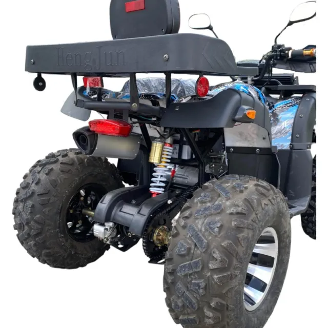 Бензиново ATV MaxMotors 200cc Grizzly PRO с LED bar - Blue Camouflage - Image 7