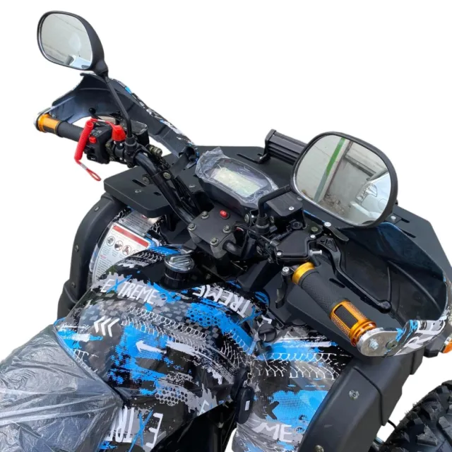 Бензиново ATV MaxMotors 200cc Grizzly PRO с LED bar - Blue Camouflage - Image 8
