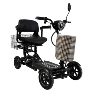 Електрическа четириколка 750W | Сгъваема, Черна - viki-max