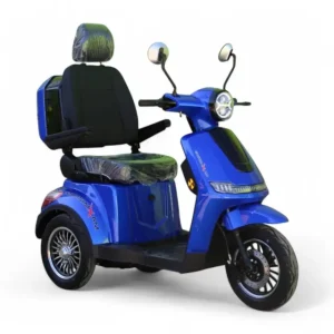 Електрическа триколка MaxMotors FM2 PRO 1800W – синя перла