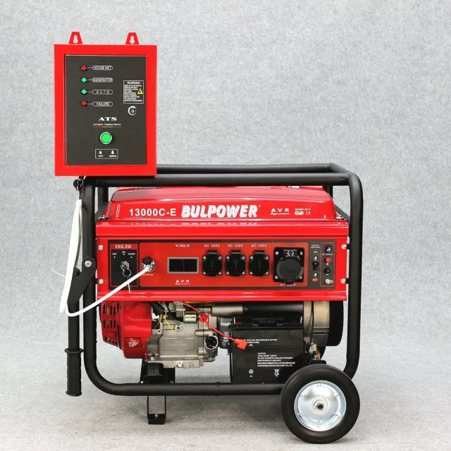 Генератор за ток 10 kW Bulpower монофазен с ел. старт и АТС букса