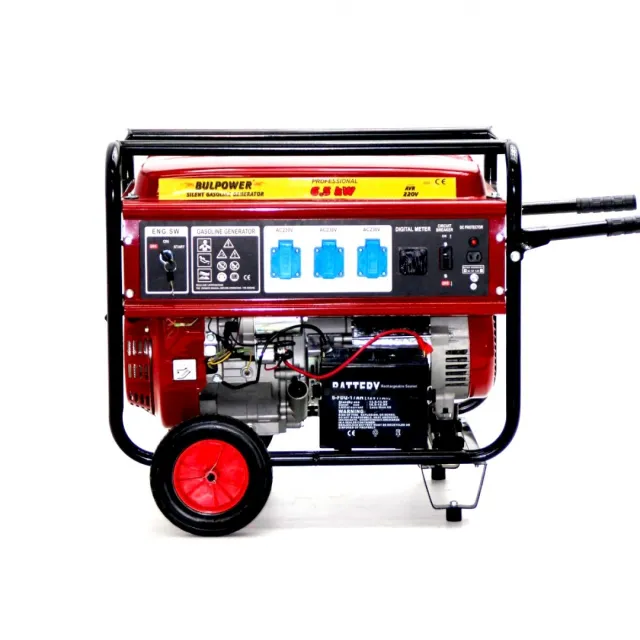 Генератор за ток 6.5 KW с ел.старт BR PRO с автоматика монофазен бензин - газ