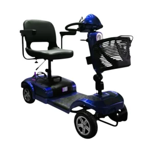 Електрическа четириколка Инвалидна | 500W Синя - vikimax