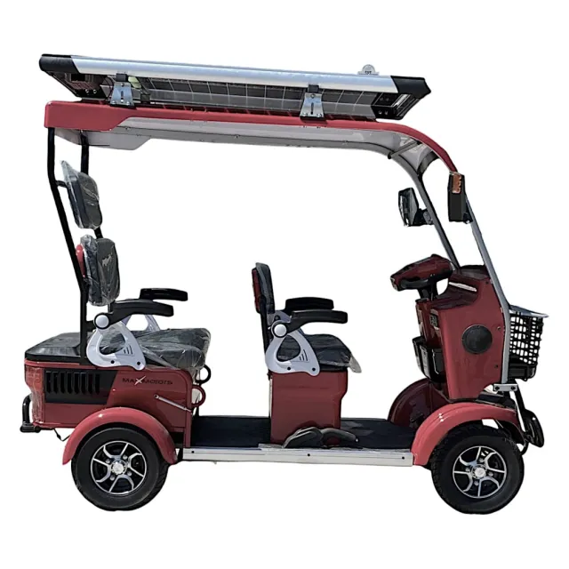 Електрическа четириколка CARGO LUX SOLAR PLUS Brown 1500W/60V/20Ah соларен панел - Image 2