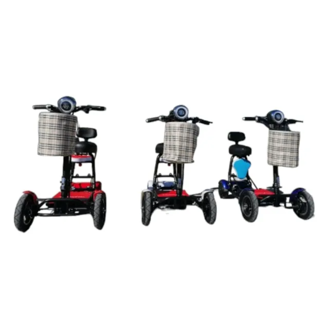 Сгъваема инвалидна електрическа четириколка MaxMotors 750W, черна - Image 2