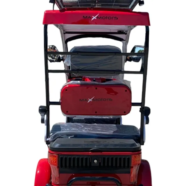 Електрическа четириколка CARGO LUX SOLAR PLUS Red 1500W/60V/20Ah соларен панел - Image 4