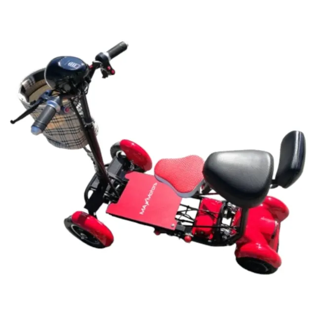Сгъваема инвалидна електрическа четириколка MaxMotors 750W, черна - Image 4