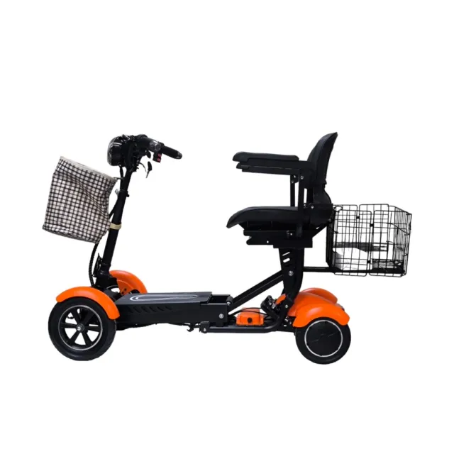 Сгъваема електрическа четириколка 750W MaxMotors, оранжева - Image 5