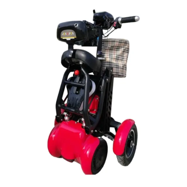 Сгъваема инвалидна електрическа четириколка MaxMotors 750W, черна - Image 6