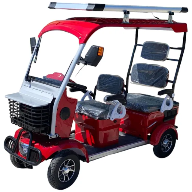 Електрическа четириколка CARGO LUX SOLAR PLUS Red 1500W/60V/20Ah соларен панел - Image 7