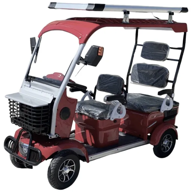 Електрическа четириколка CARGO LUX SOLAR PLUS Brown 1500W/60V/20Ah соларен панел - Image 7