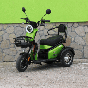 Електрическа триколка Двуместна | Pudding 1800W, Green - vm