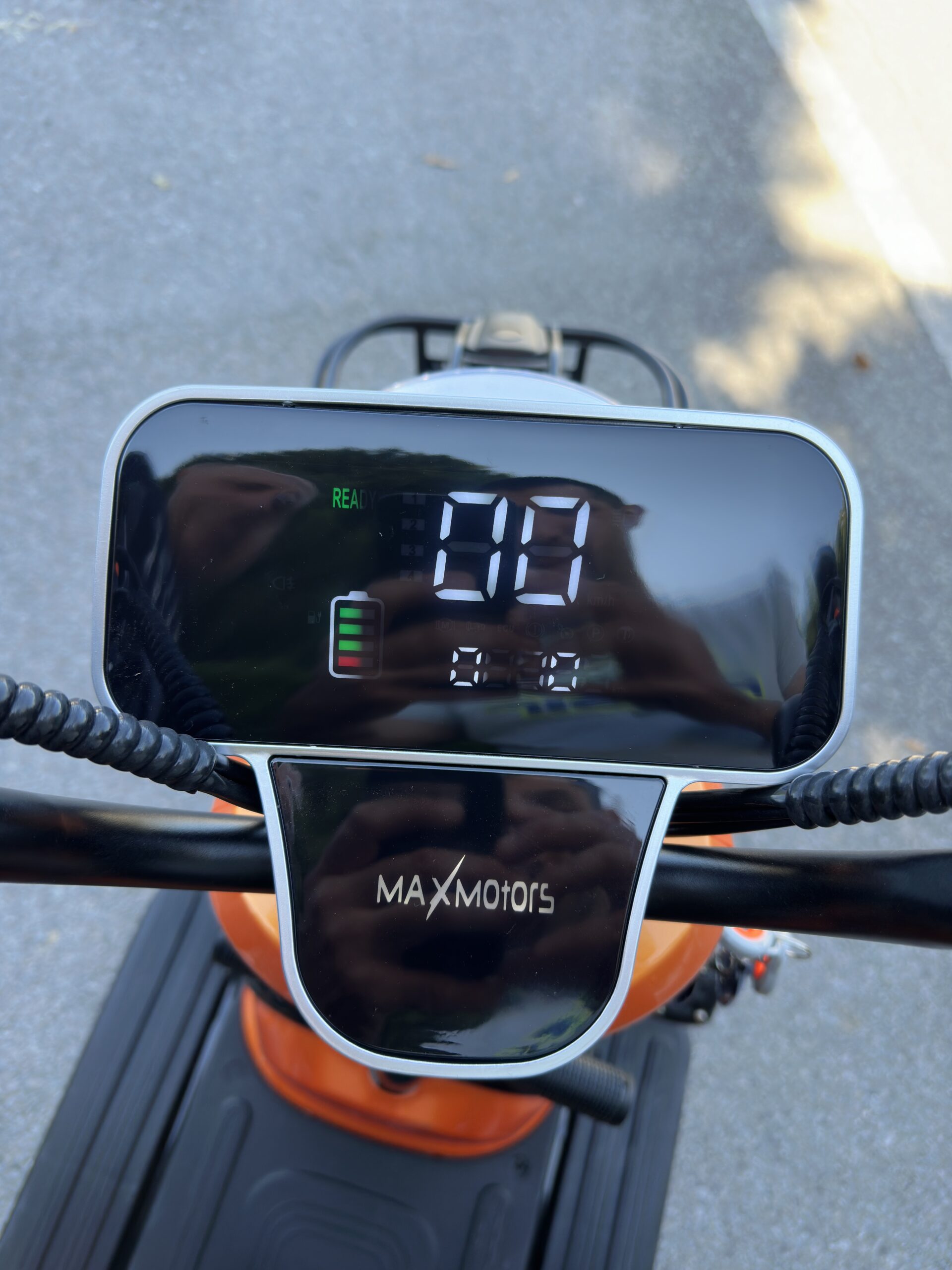 Двуместна електрическа триколка MaxMotors Grand Pudding 2000W 60V-25Ah Orange - Image 2