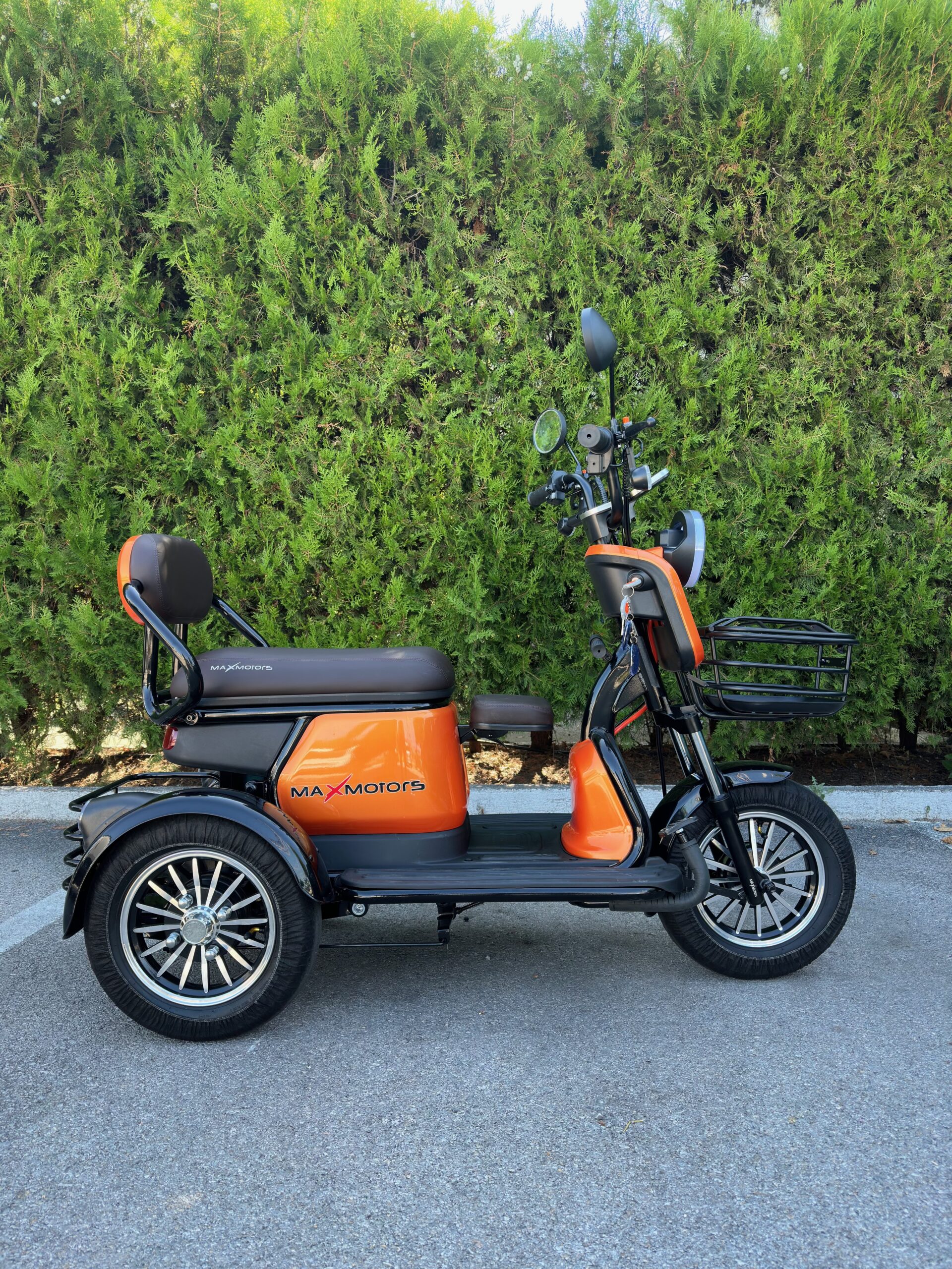 Двуместна електрическа триколка MaxMotors Grand Pudding 2000W 60V-25Ah Orange - Image 5