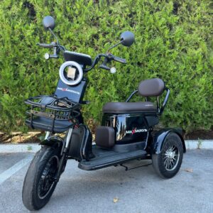 Двуместна електрическа триколка MaxMotors Grand Pudding 2000W 60V-25Ah Black
