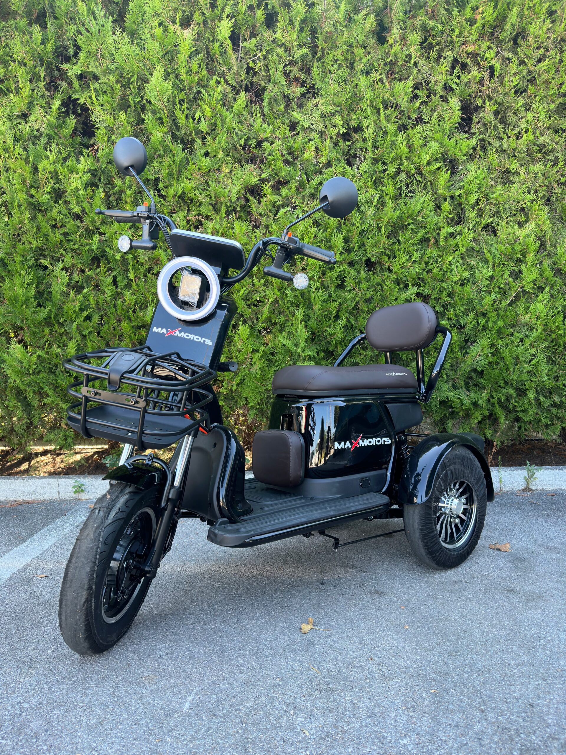 Двуместна електрическа триколка MaxMotors Grand Pudding 2000W 60V-25Ah Black
