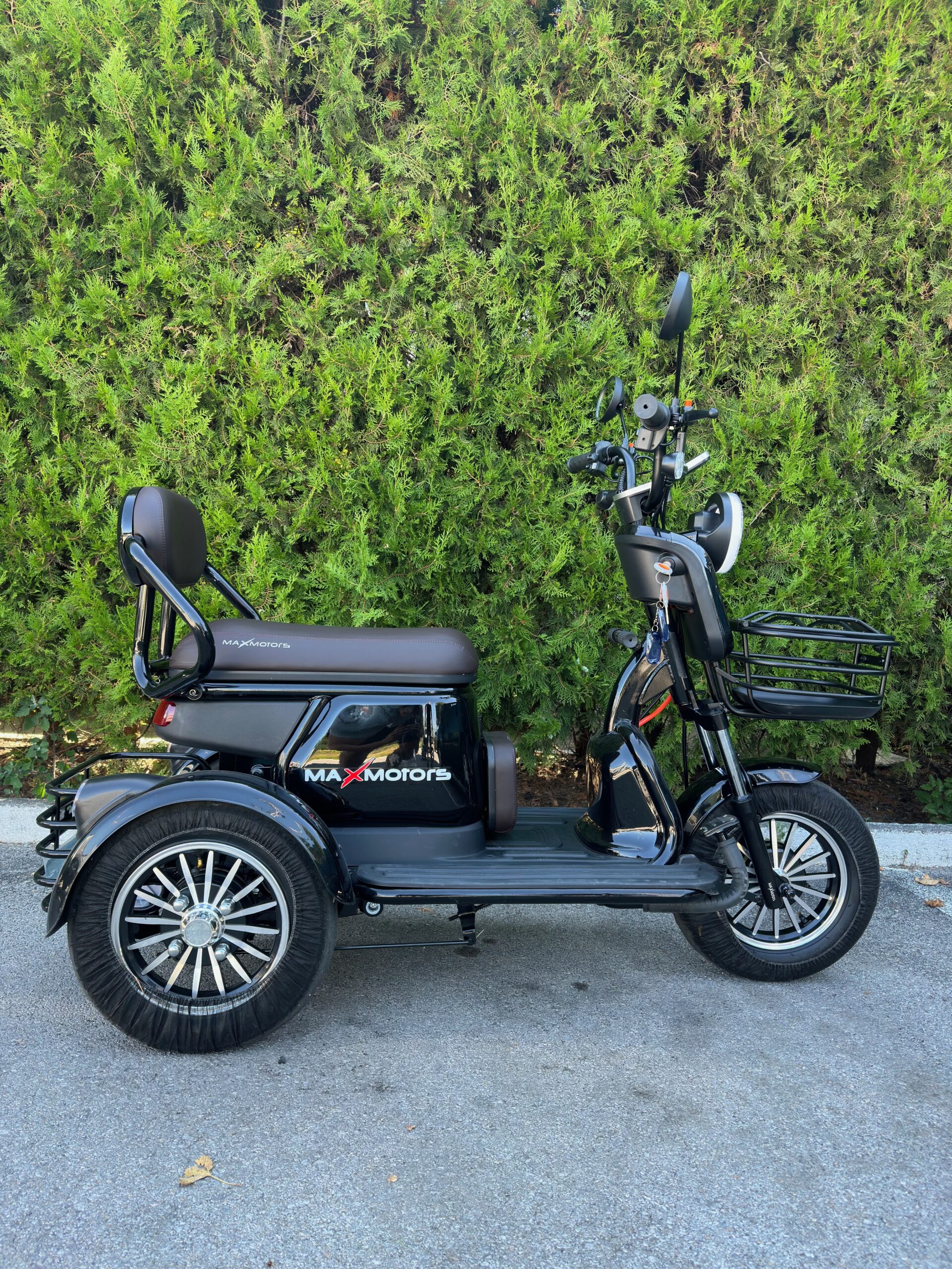 Двуместна електрическа триколка MaxMotors Grand Pudding 2000W 60V-25Ah Black - Image 5