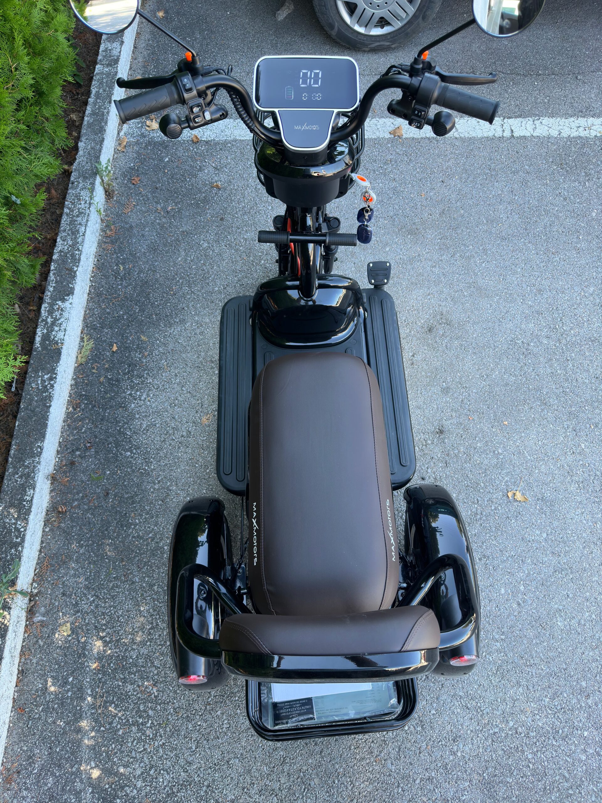 Двуместна електрическа триколка MaxMotors Grand Pudding 2000W 60V-25Ah Black - Image 7